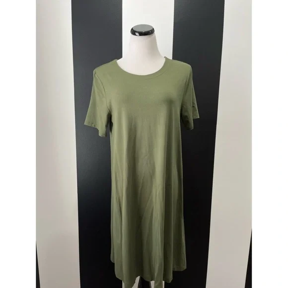 Loft Green Midi T-Shirt Dress NWOT - Picture 1 of 2